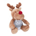 Scruffs Santa Paws Blanket and Reindeer Toy Gift Set - Grey