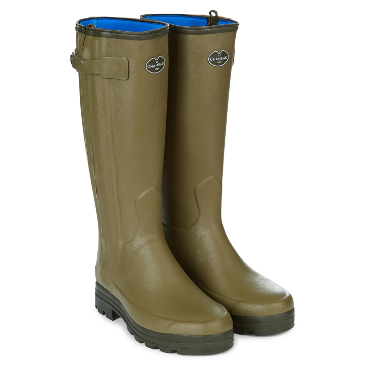 Ex-Display Le-Chameau Chasseur Neoprene Boots - Green (Vert) Size 6 (EU39) 41cm Calf (No Box) (EXD1066)