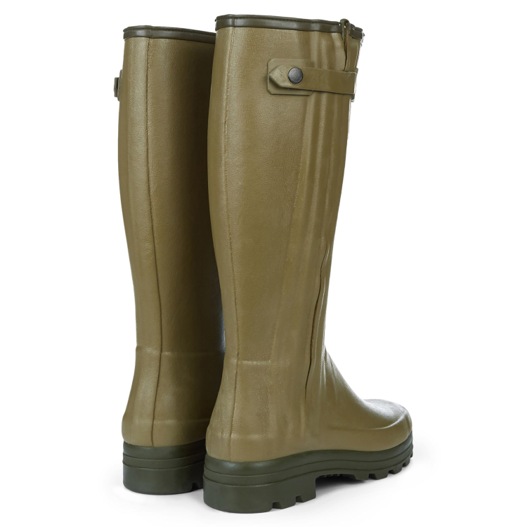 Ex-Display Le-Chameau Chasseur Neoprene Boots - Green (Vert) Size 6 (EU39) 41cm Calf (No Box) (EXD1066)
