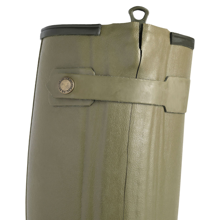 Le Chameau Chasseur Neoprene Lined Boots - 43cm Calf - Green
