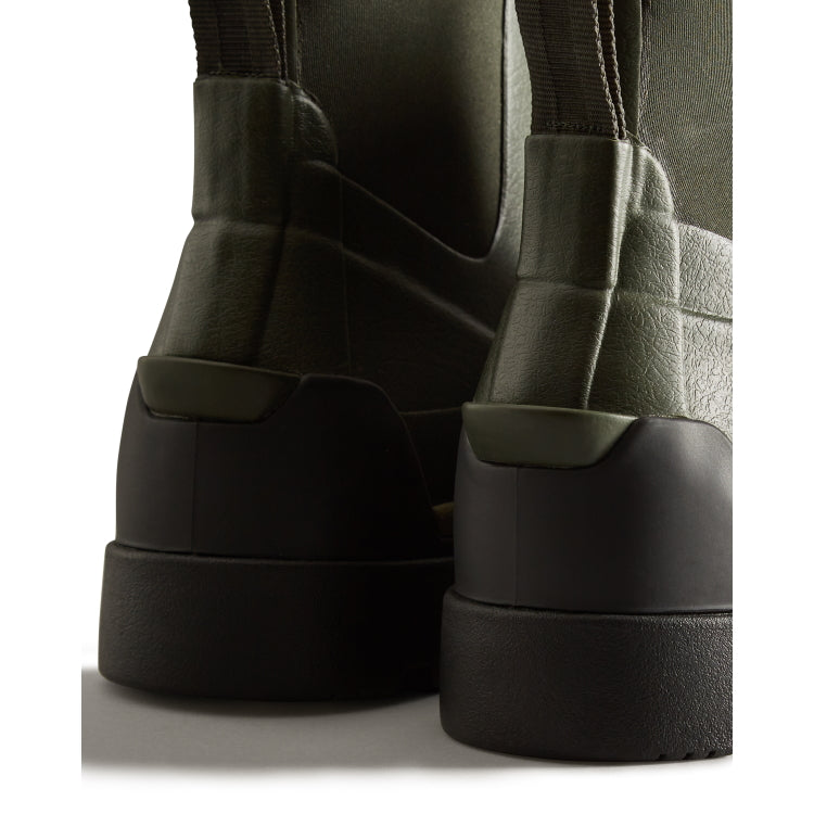 Hunter Field Balmoral Hybrid Chelsea Boots - Dark Olive