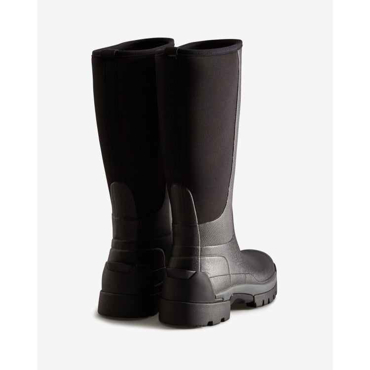 Hunter Ladies Field Balmoral Hybrid Tall Boots - Black