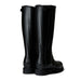 Hunter Ladies Balmoral Full Zip Commando Sole Tall Boots - Black