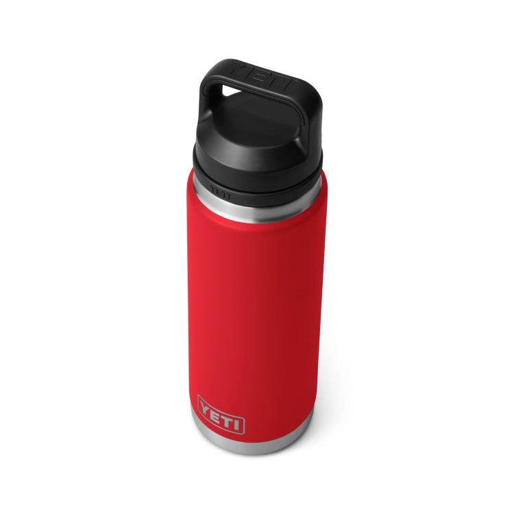 Yeti Rambler 26oz Insulated Bottle with Chug Cap - Rescue Red
