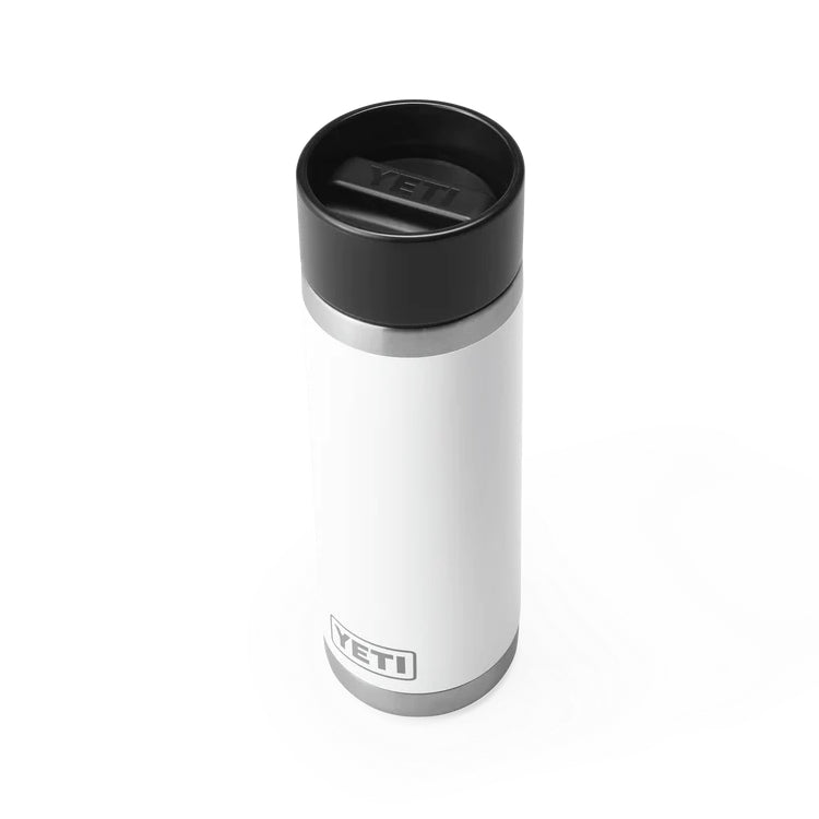 Yeti Rambler 18oz Insulated Bottle with HotShot Cap - White