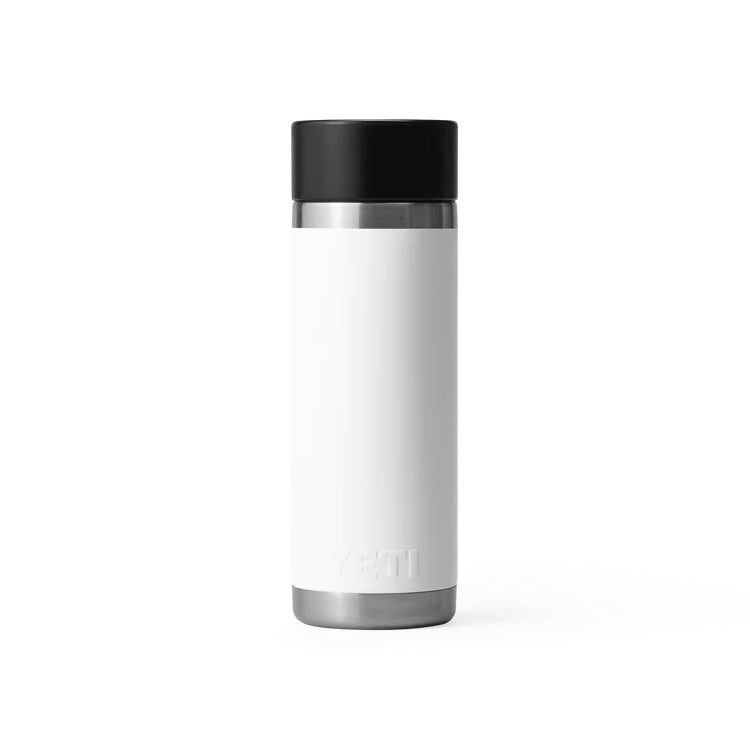 Yeti Rambler 18oz Insulated Bottle with HotShot Cap - White