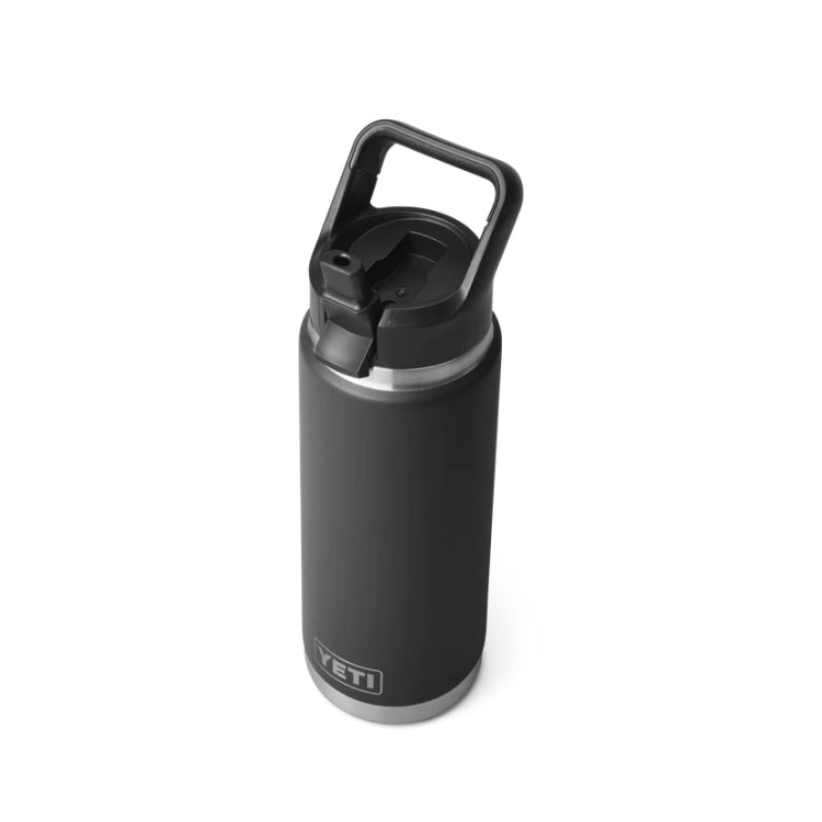 Yeti Rambler 26oz Insulated Bottle with Straw Cap - Black