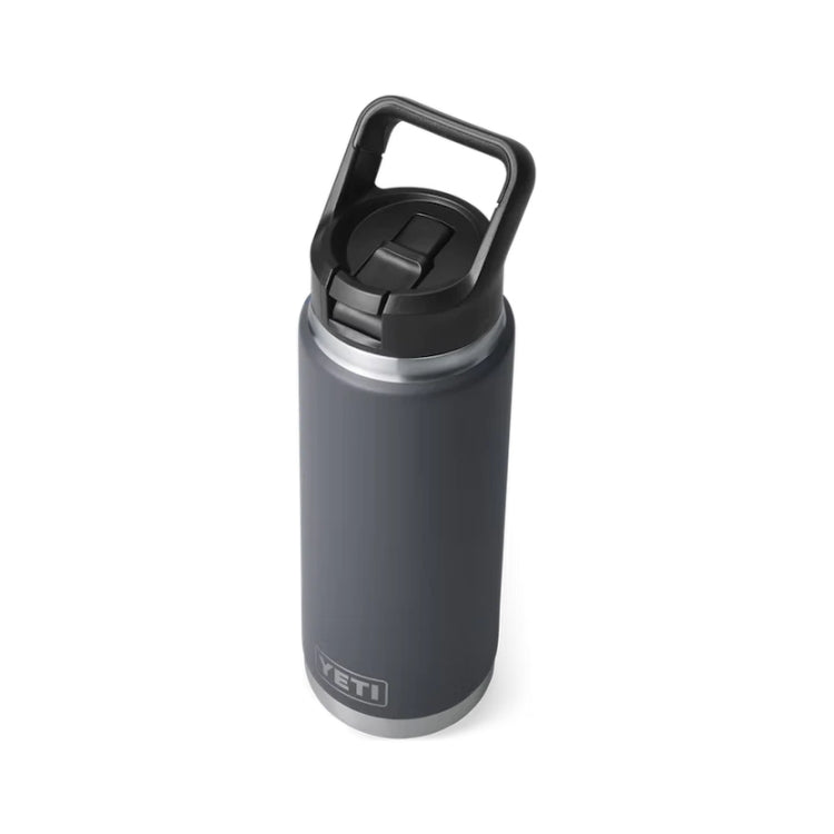 Yeti Rambler 26oz Insulated Bottle with Straw Cap - Charcoal