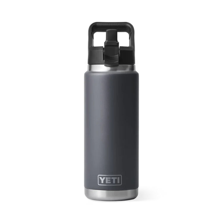Yeti Rambler 26oz Insulated Bottle with Straw Cap - Charcoal