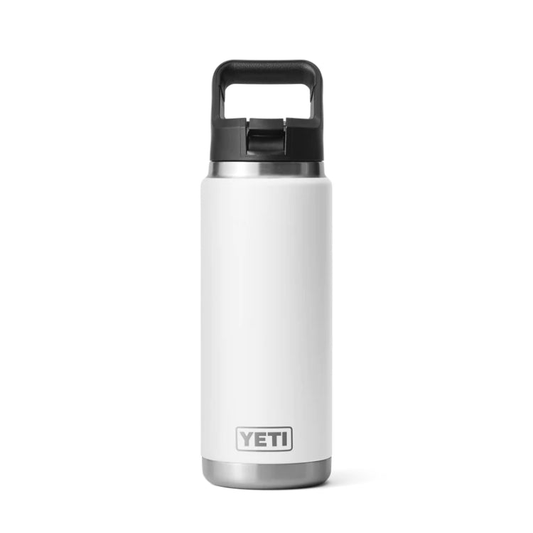 Yeti Rambler 26oz Insulated Bottle with Straw Cap - White
