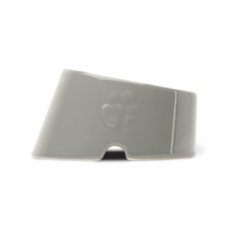 Scruffs Classic Slanted Dog Bowl - Grey