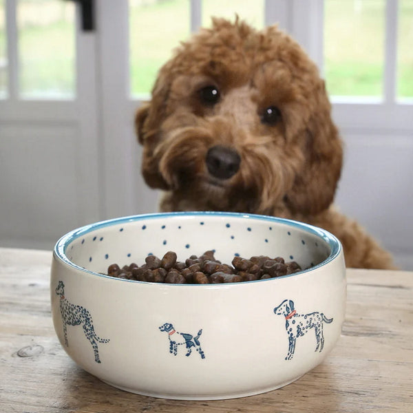 Sophie Allport Fetch Stoneware Pet Bowl