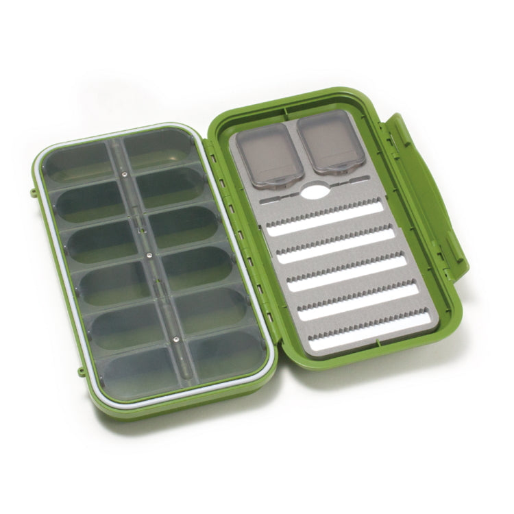 C&F 5-Row 12-Comp Dry and Nymph Micro Slit Fly Case - Large - Olive