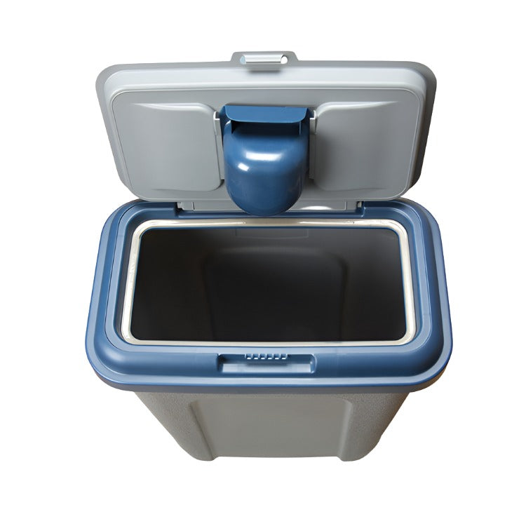 Bergan Stack N Stor 100 Pet Food Storage Unit Large Gray Blue 15.25 x 20.75 x 20.5