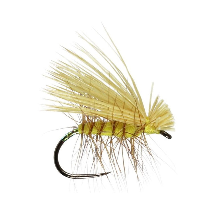 Elkwing Yellow Caddis Winged Dry Flies