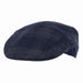 Barbour Moons Tweed Flat Cap - Navy Plaid 