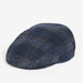 Barbour Moons Tweed Flat Cap - Navy Plaid 