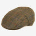 Barbour Moons Tweed Flat Cap - Olive Herringbone