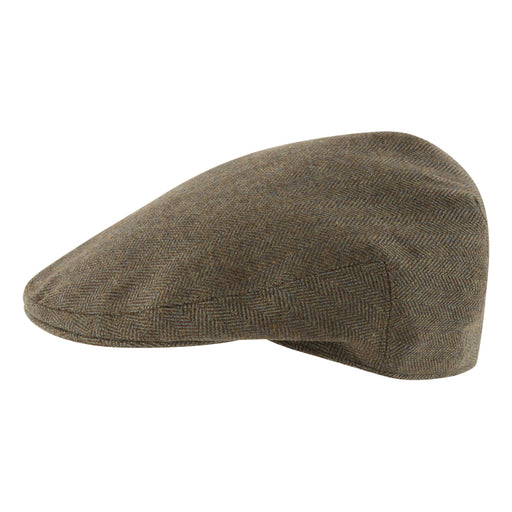 Schoffel Newsboy Mens Cap Loden Green Herringbone Tweed John
