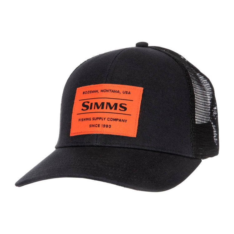 Simms Original Patch Trucker Cap - Black