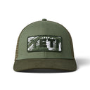Yeti Bass Badge Mid Pro Trucker Cap - Olive