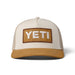 Yeti Logo Faux Suede Brim Trucker Cap - Khaki/Tan