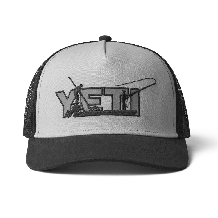 Yeti Skiff Trucker Cap - Grey/Black