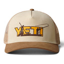 Yeti Skiff Trucker Cap - Khaki/Alpine Yellow