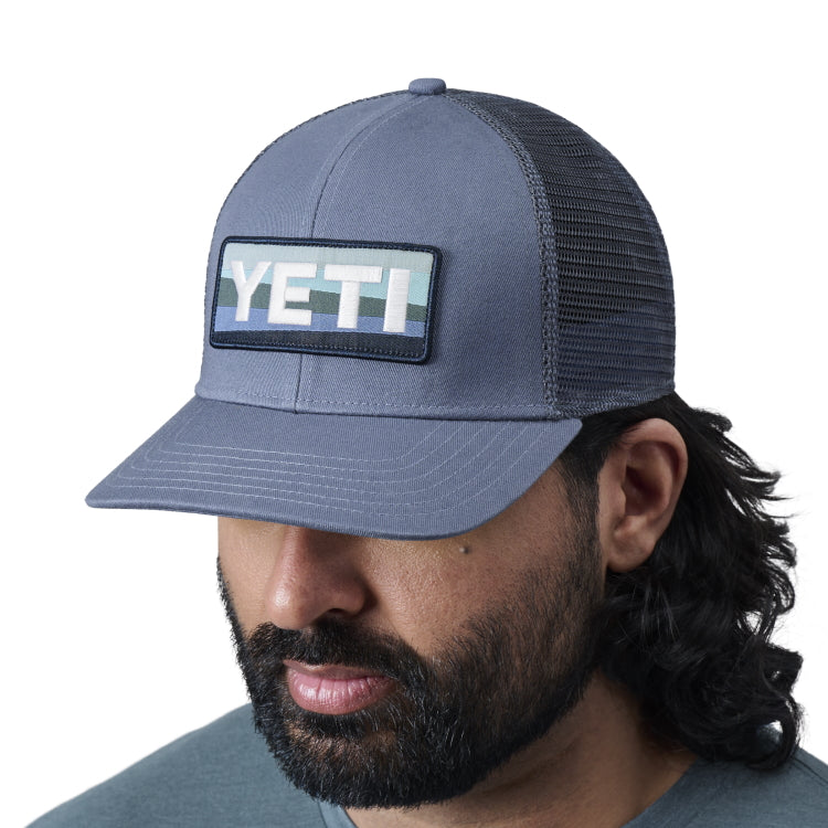 Yeti Sunrise Badge Low Pro Trucker Cap - Deep Blue