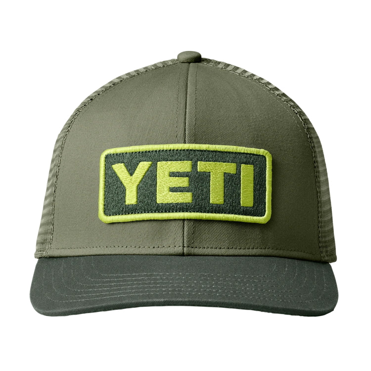 Yeti Logo Badge Trucker Cap - Highlands Olive/Forest