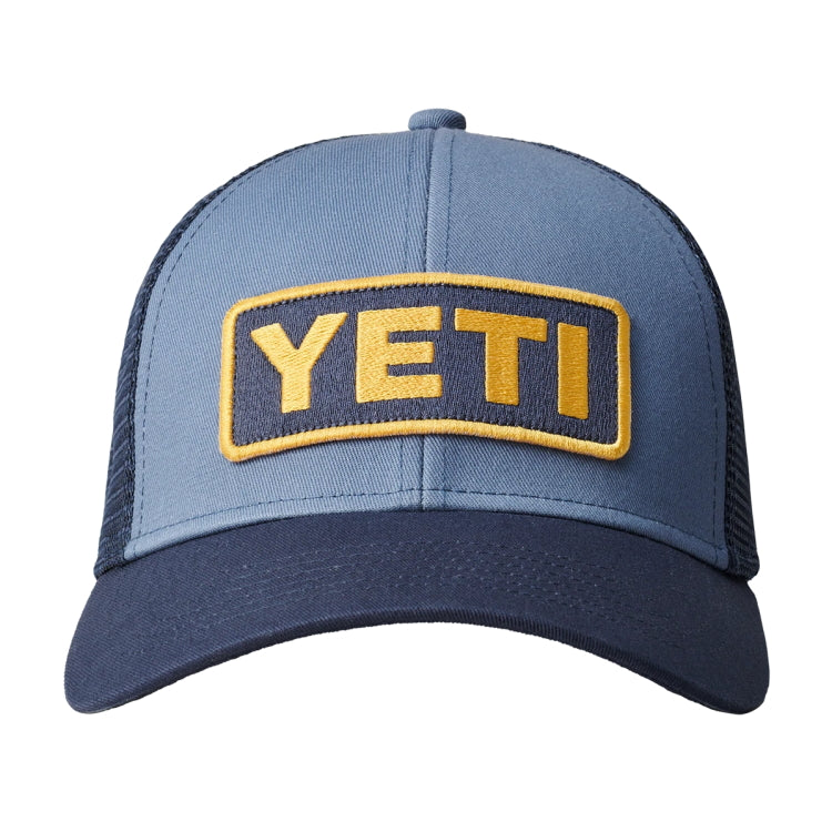 Yeti Logo Badge Low Pro Trucker Cap - Navy/Yellow