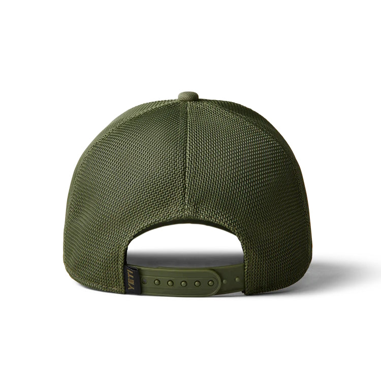 Yeti Patch on Patch Trucker Hat - Olive