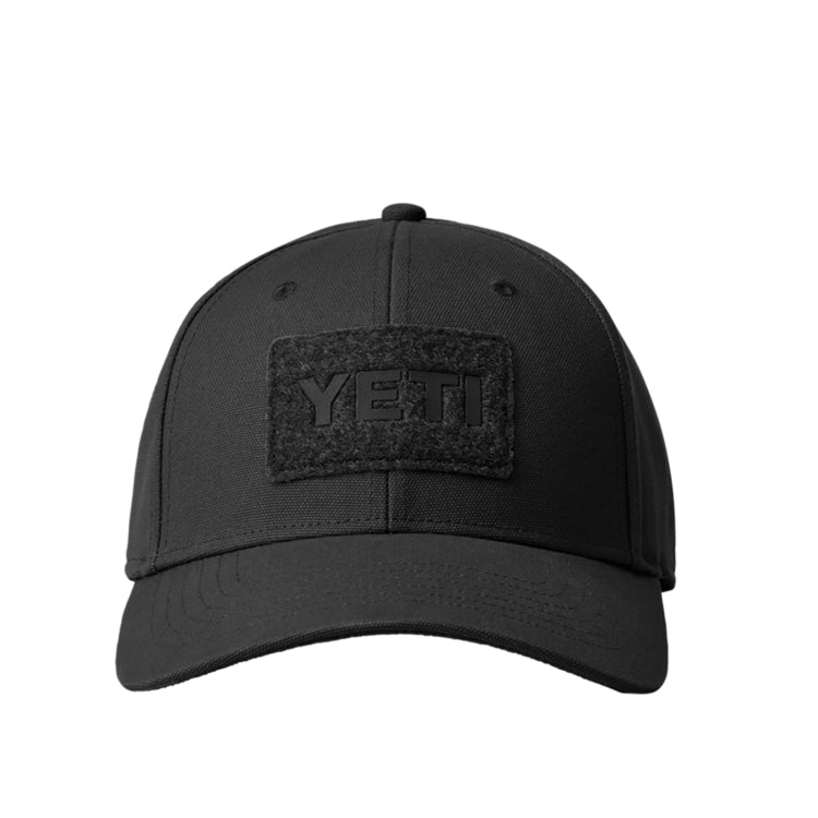 Yeti Logo Velcro Badge Trucker Cap - Black