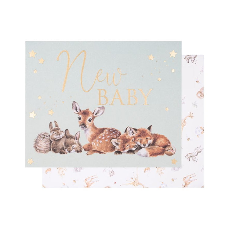 Wrendale Designs Little Forest Woodland Animal Card - New Baby
