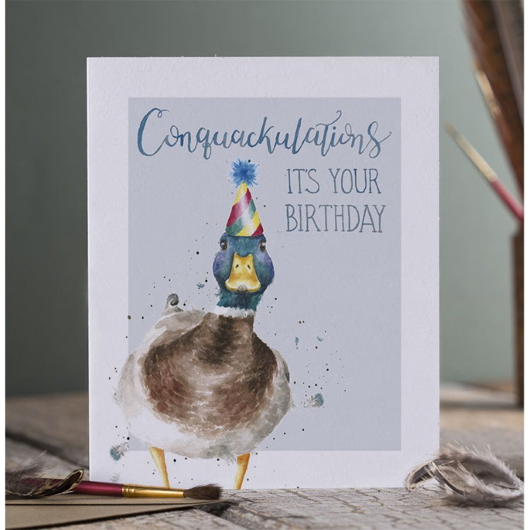 Wrendale Designs Celebration Card - Conquackulations