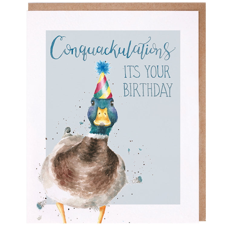 Wrendale Designs Celebration Card - Conquackulations