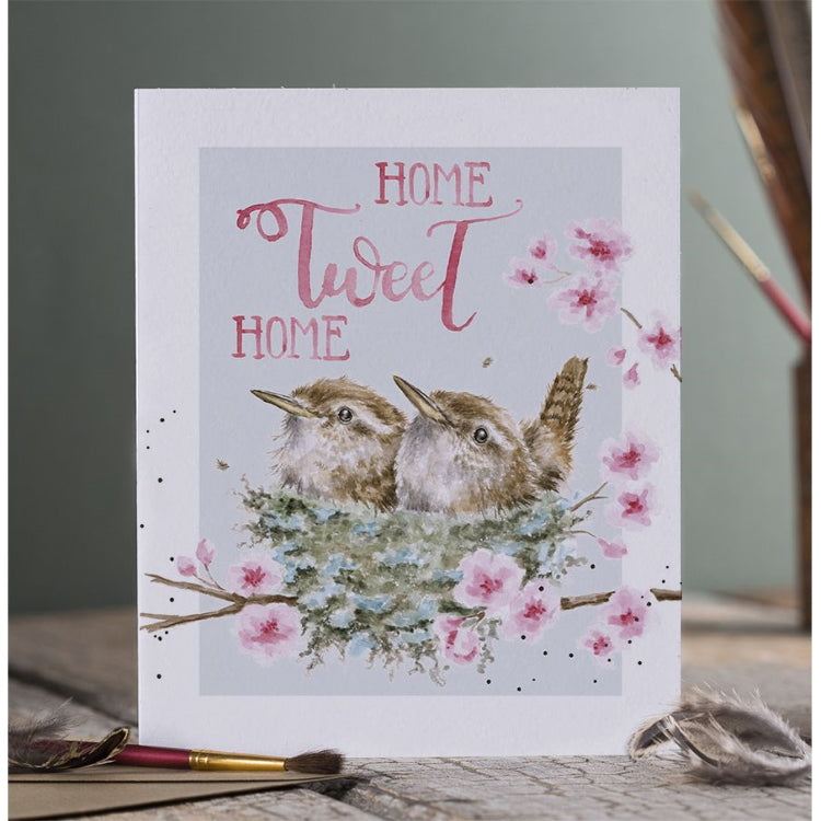 Wrendale Designs Celebration Card - Home Tweet Home
