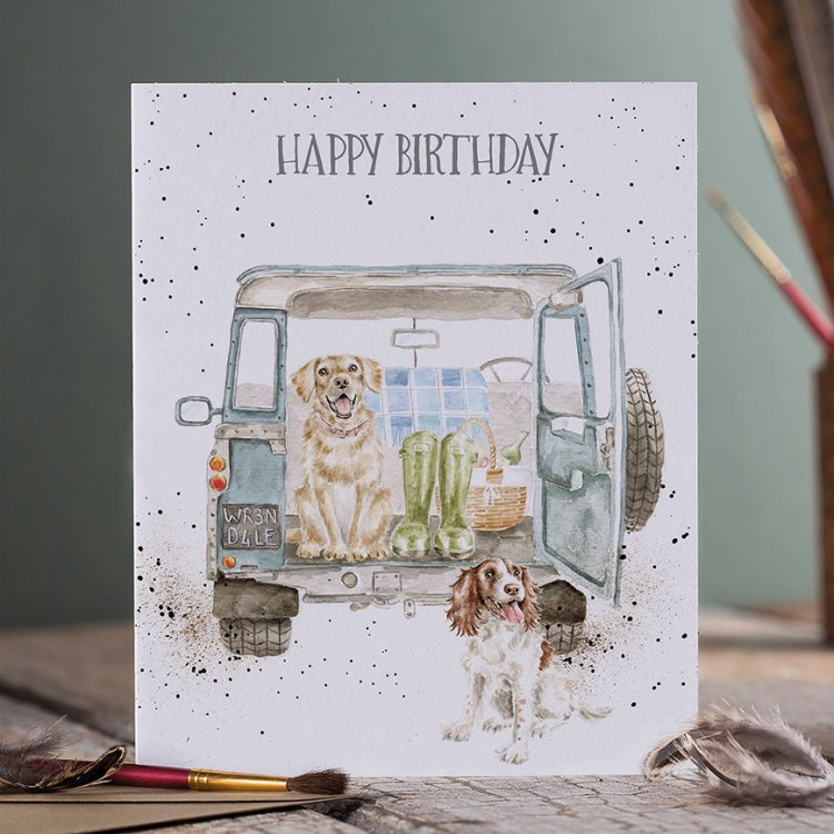 Wrendale Designs Birthday Card - Barking Birthday