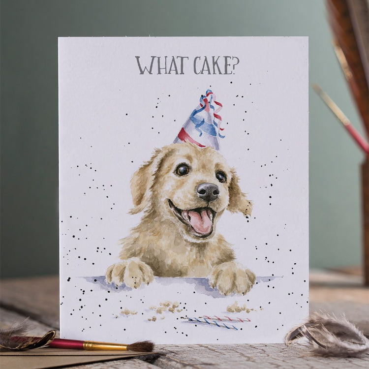 Wrendale Designs Birthday Card - What Cake?