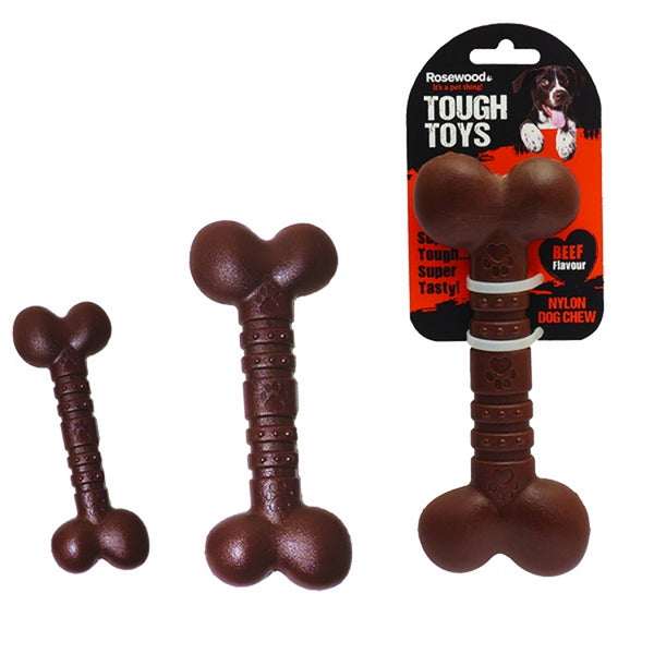 Rosewood Nylon Dog Chew - Beef Bone