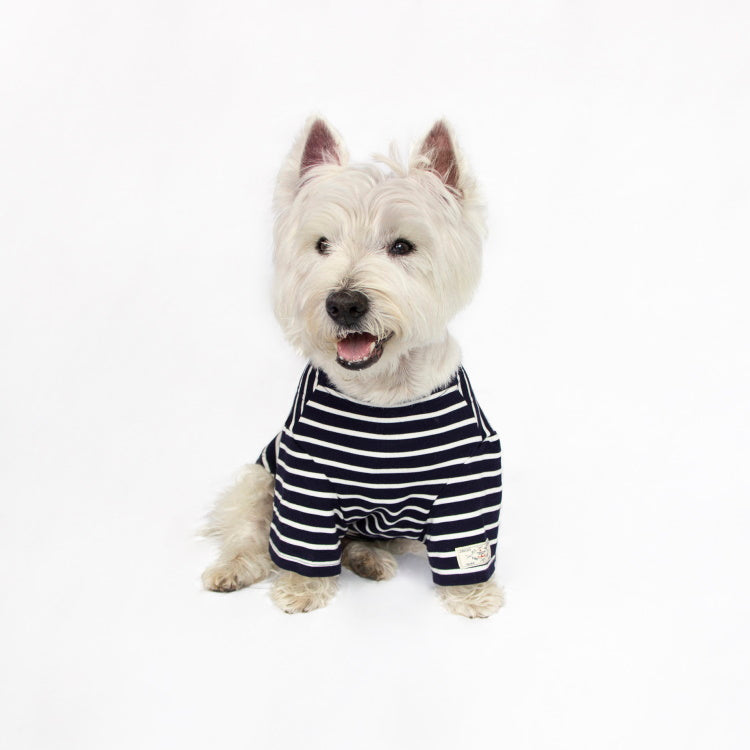 Joules Harbour Dog Top - Navy Stripe