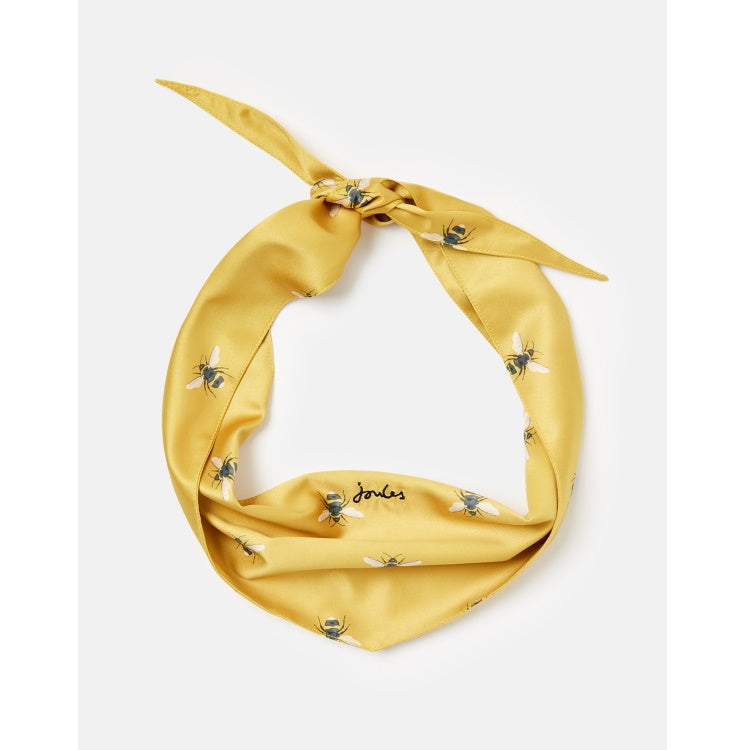 Joules Dog Neckerchief Collar - Gold Bee Print