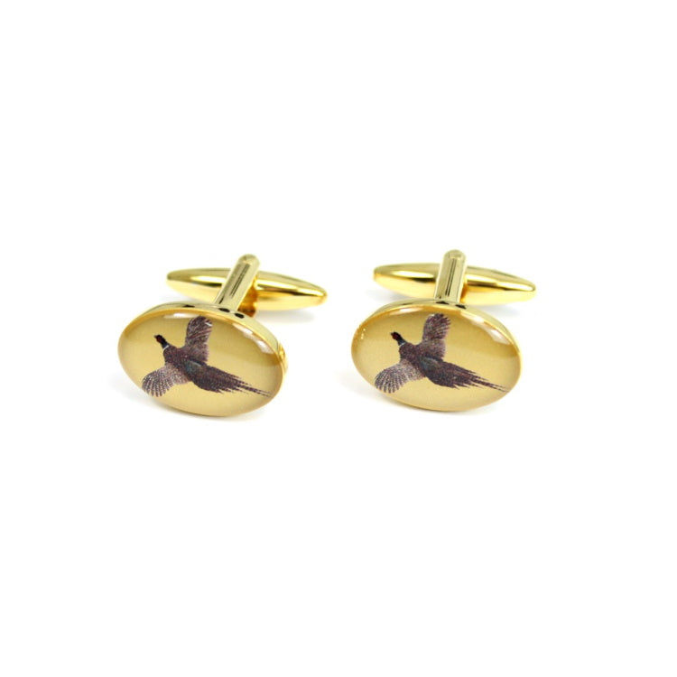 John Norris Country Cufflinks - Flying Pheasant