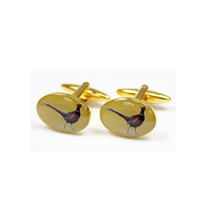 John Norris Country Cufflinks - Standing Pheasant