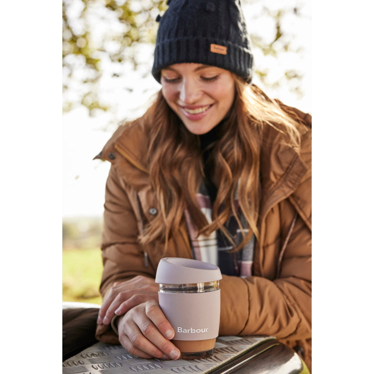Barbour Glass Coffee Cup - Dewberry