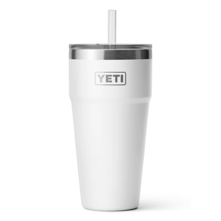 Yeti Rambler 26oz Straw Cup - White
