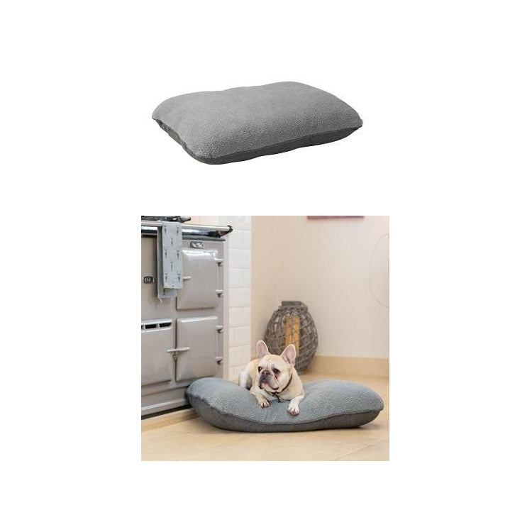 House of Paws Grey Herringbone Tweed Cushion Dog Bed