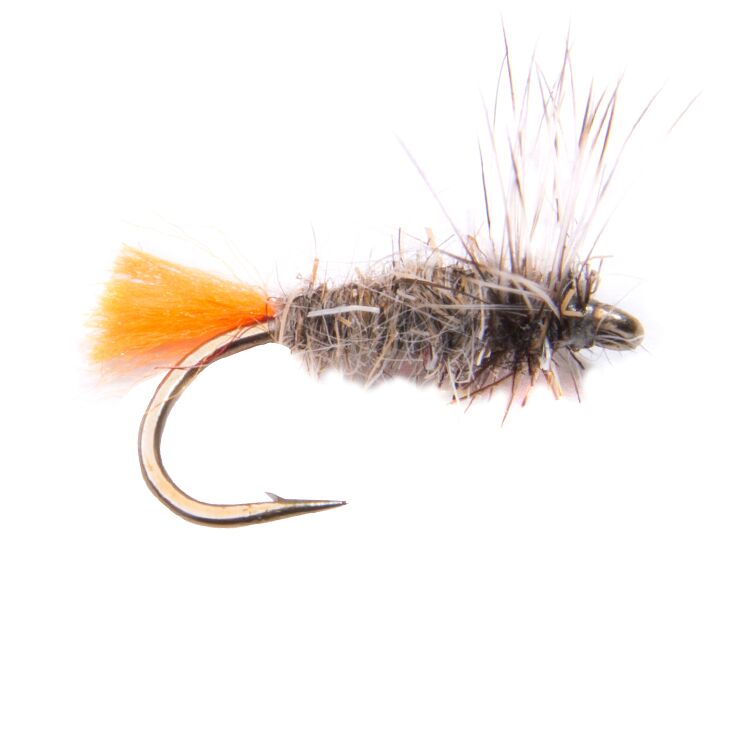 Hares Ear Orange Tag Flies