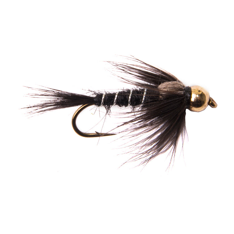 Black Damsel Gold Bead Flies