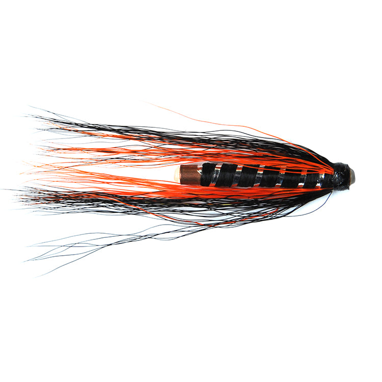 Black and Orange Brass Tube Flies